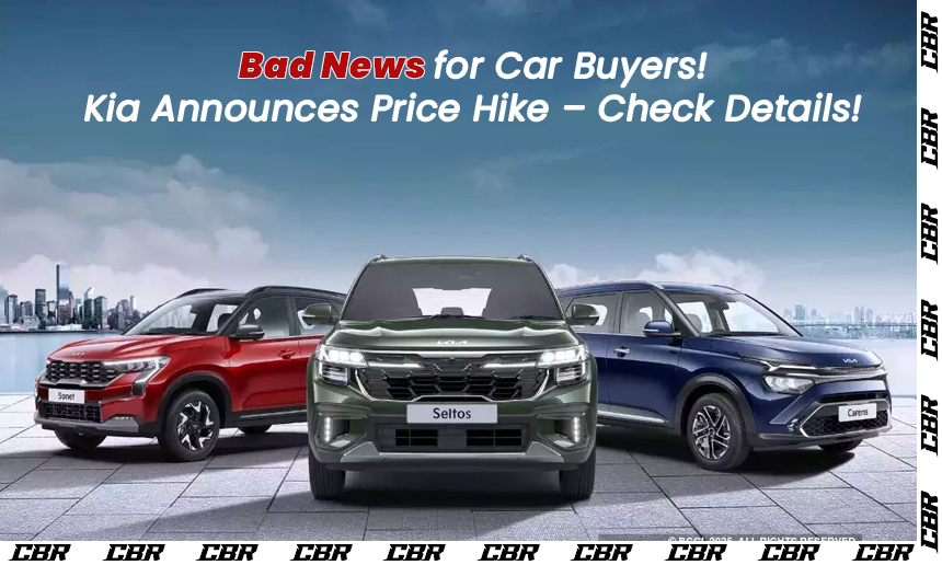 Kia India Announces Price Hike of Up to 3% from April 2025