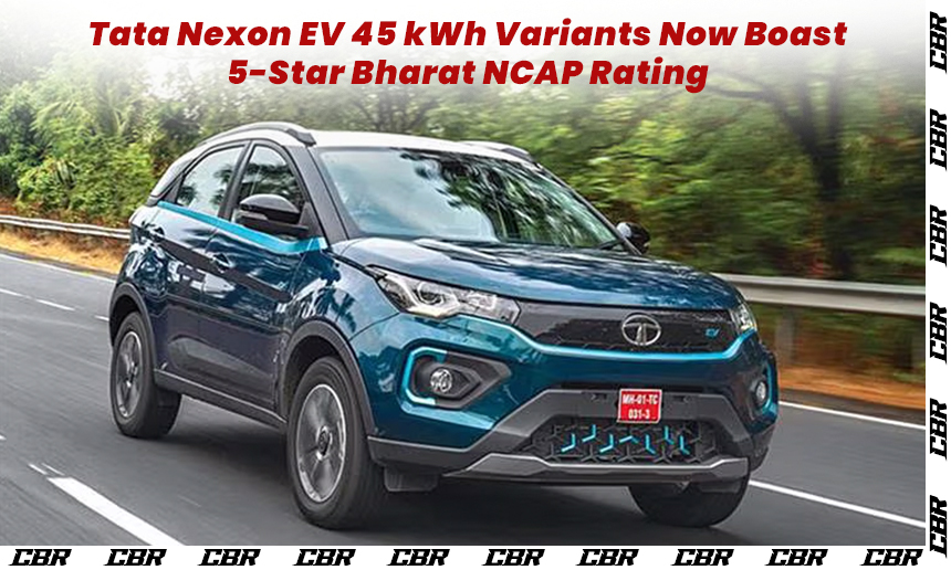 Tata Nexon EV 45 kWh Variants Secure 5-Star Safety Rating from Bharat NCAP