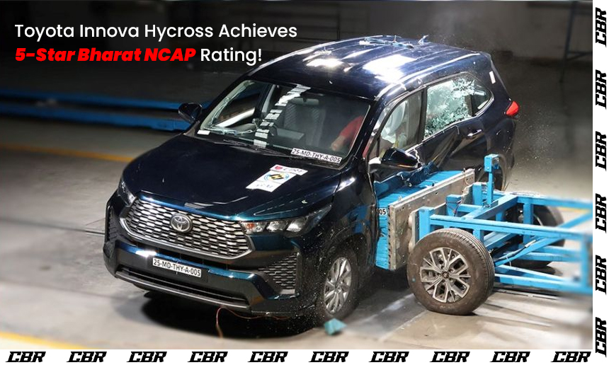 Toyota Innova Hycross Crushes Crash Tests with Five-Star Bharat NCAP Rating